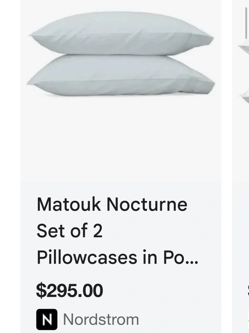 🗽2 NEW Matouk White Pillowcases - Crisp Cotton